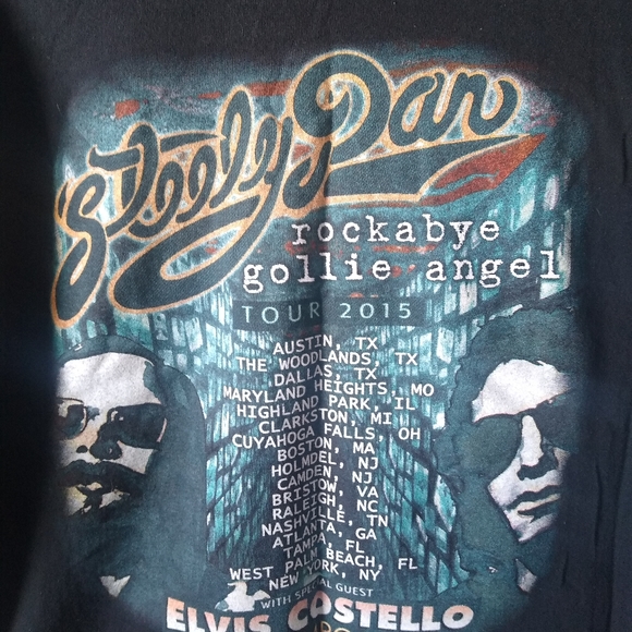 Steely Dan Rockabye Gollie Angel 2015 Concert Tour Graphic T-Shirt Size 3XL - Picture 3 of 5